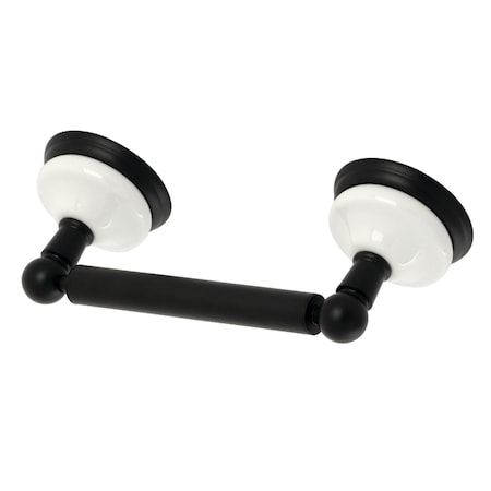 Kingston Brass BA1118MB Victorian Toilet Paper Holder, Matte Black BA1118MB